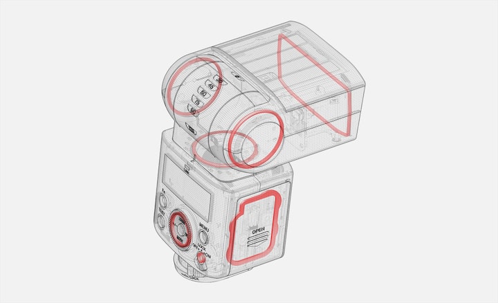 Dust- and moisture-resistant design