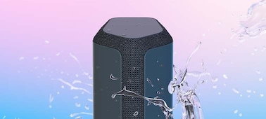 Image of the SRS-XE300 X-Series Portable Wireless Speaker demonstrating it's splash resistance