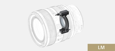 A diagram showing the actuator employed in the FE 16-25mm F2.8G