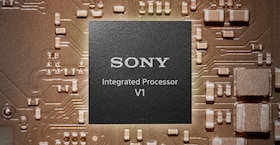 Image of Integrated Processor V1 on a circuit board background